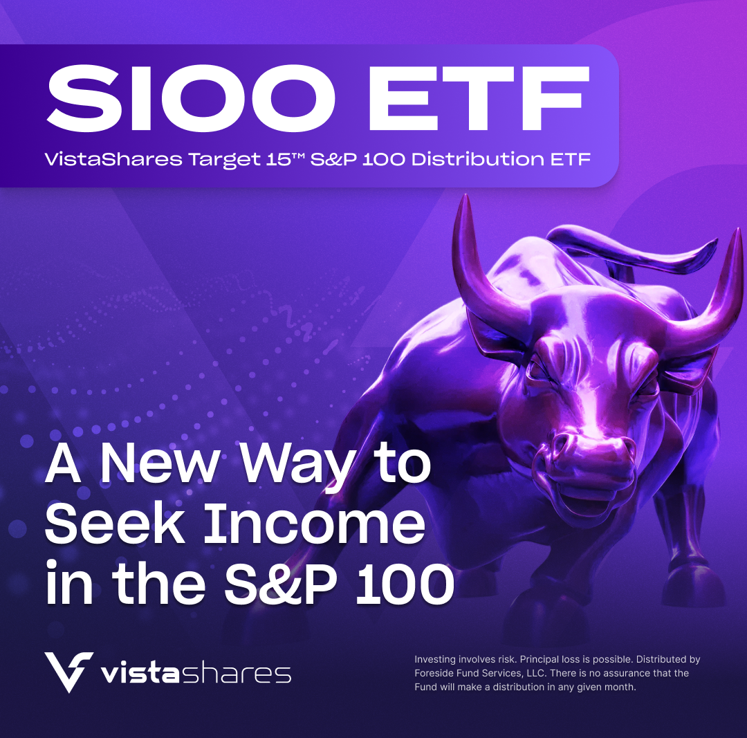VistaShares Adds to its Target 15™ Equity & Income ETF Suite with the Launch of SIOO, the VistaShares Target 15™ S&P 100 Distribution ETF